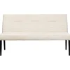 Banquette Ledro velours côtelé crème 165cm