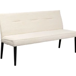 Banquette Ledro velours côtelé crème 165cm