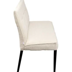 Banquette Ledro velours côtelé crème 165cm
