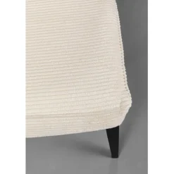 Banquette Ledro velours côtelé crème 165cm