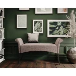 Banquette Motley Velvet Silvergrey