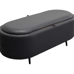 Banquette Venezia Storage anthracite 100cm