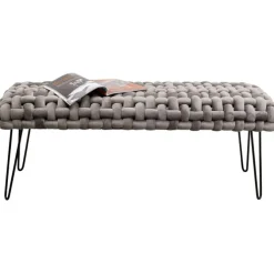 Banquette Weave gris 128cm