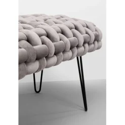 Banquette Weave gris 128cm