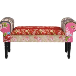 Banquette Wing Patchwork rouge