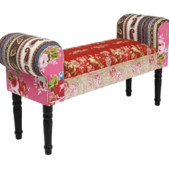 Banquette Wing Patchwork rouge