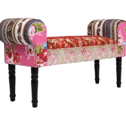 Banquette Wing Patchwork rouge