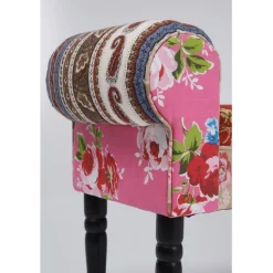 Banquette Wing Patchwork rouge
