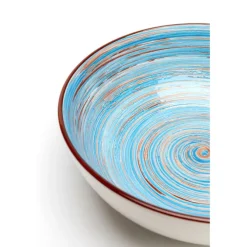 Bol Swirl bleu Ø22cm