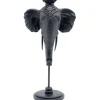Bougeoir Elephant Head noir 49cm