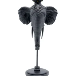 Bougeoir Elephant Head noir 49cm