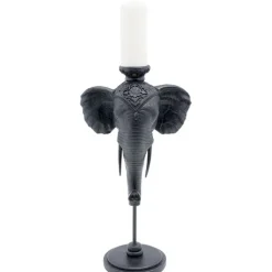 Bougeoir Elephant Head noir 49cm
