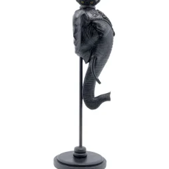 Bougeoir Elephant Head noir 49cm