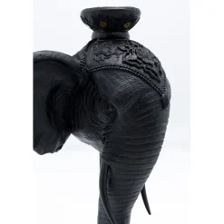 Bougeoir Elephant Head noir 49cm