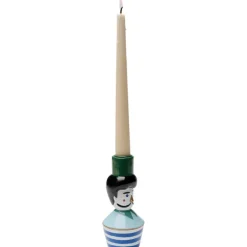 Bougeoir Monsieur Mustache 16cm