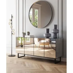Buffet Soran noir 160x45cm