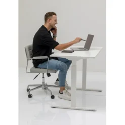 Bureau Office blanc blanc 160x80