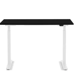 Bureau Office blanc noir 120x70