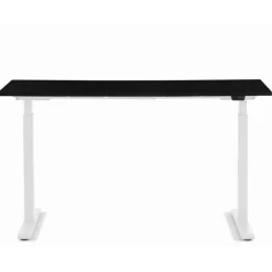 Bureau Office blanc noir 140x70