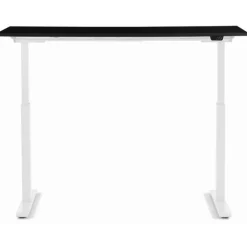 Bureau Office blanc noir 140x70