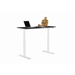 Bureau Office blanc noir 140x70