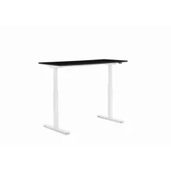 Bureau Office blanc noir 140x70