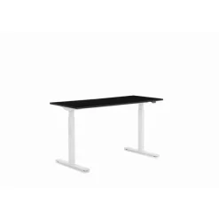 Bureau Office blanc noir 140x70