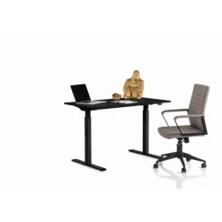 Bureau Office noir noir 120x70