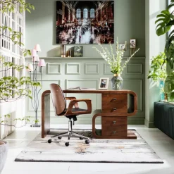 Bureau Soft Snake noyer 150x70cm