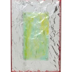 Cadre décoratif Crumple jaune 60x90cm