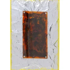 Cadre décoratif Crumple rouge 60x90cm