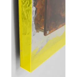 Cadre décoratif Crumple rouge 60x90cm