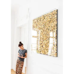 Cadre décoratif Gold Flower 120x120cm