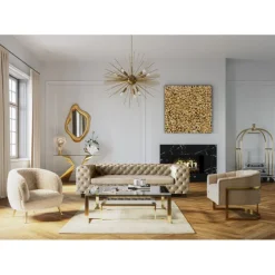 Cadre décoratif Gold Flower 120x120cm