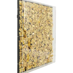Cadre décoratif Gold Flower 80x80cm