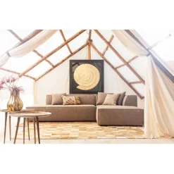 Cadre décoratif Golden Snail 120x120cm