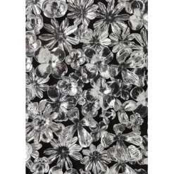 Cadre décoratif Silver Flower 100x100cm
