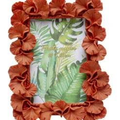 Cadre photo Ginkgo Leaf orange 17x20cm