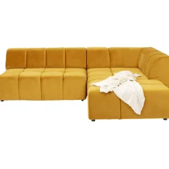 Canapé angle Belami Velvet Amber droit