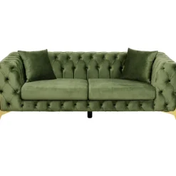 Canapé Bellissima 2-places velours vert 200cm