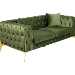 Canapé Bellissima 2-places velours vert 200cm