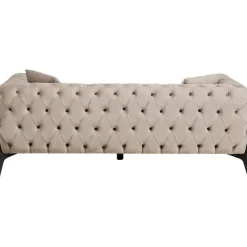Canapé Bellissima 2-places velours taupe 200cm