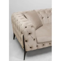 Canapé Bellissima 2-places velours taupe 200cm
