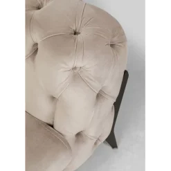Canapé Bellissima 2-places velours taupe 200cm