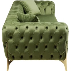 Canapé Bellissima 3-places velours vert 240cm