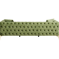 Canapé Bellissima 3-places velours vert 240cm