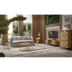 Canapé Boheme 3,5 places crème 230cm