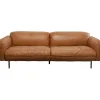 Canapé Calgary cuir marron clair 228cm