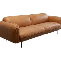 Canapé Calgary cuir marron clair 228cm