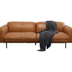 Canapé Calgary cuir marron clair 228cm